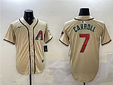Men's Arizona Diamondbacks #7 Corbin Carroll Gold Limited Stitched Jersey,baseball caps,new era cap wholesale,wholesale hats